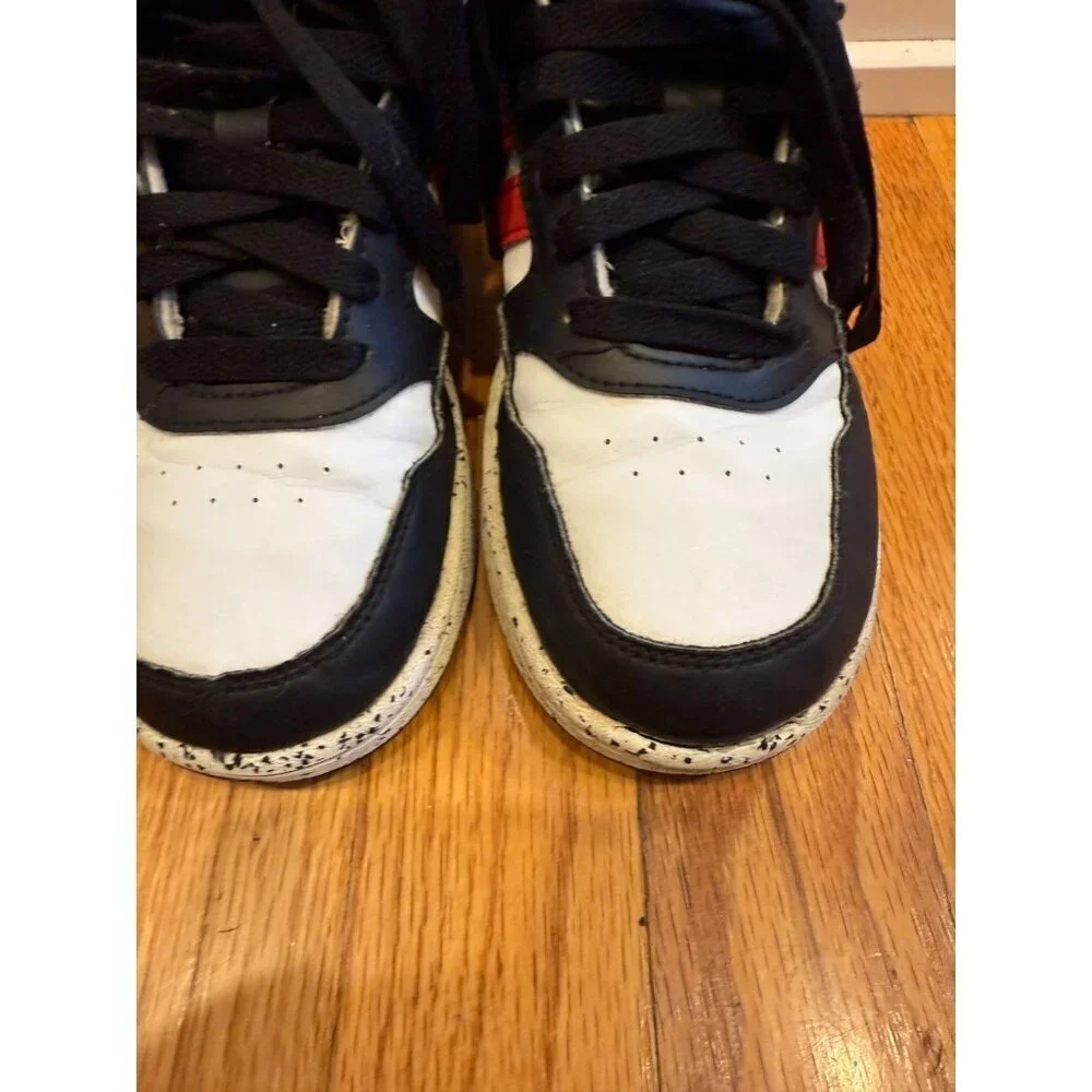 Adidas Hoops Mid Shoes Cloud Red White Black Youth Size 2